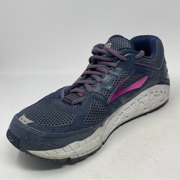 Brooks Addiction 12 Shoes Womens 11.5 D Wide Blue Running Walking Sneakers - Picture 7 of 14